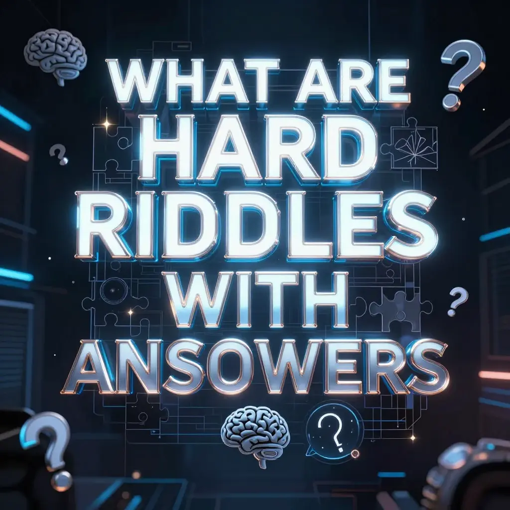 hard riddles with answers